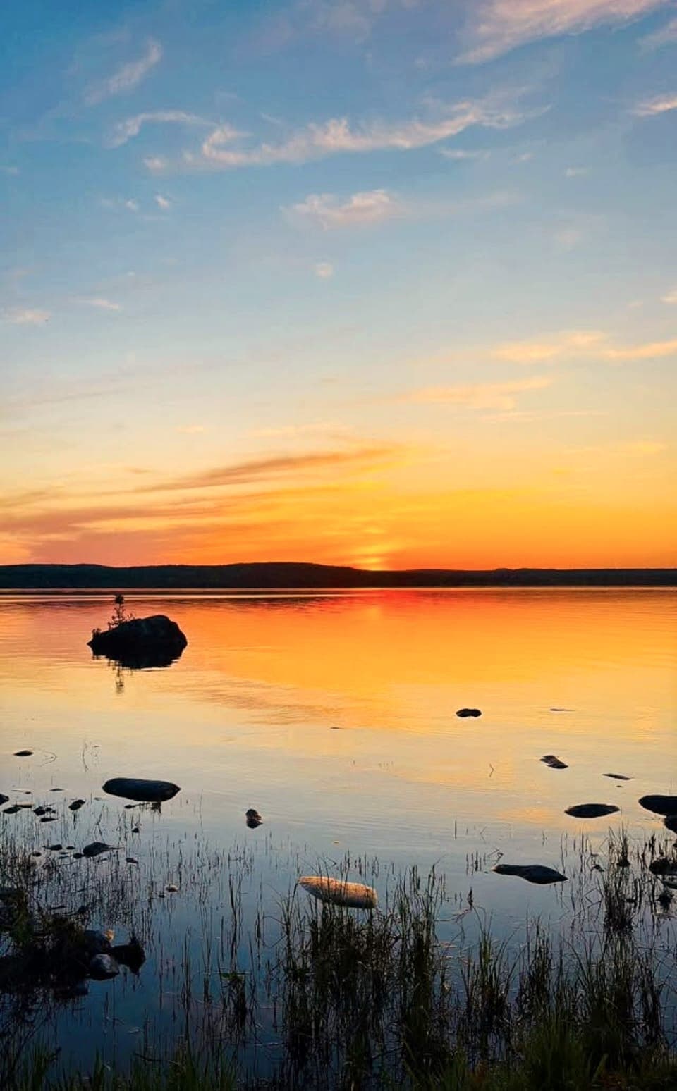 Ciel de feu sur l’eau